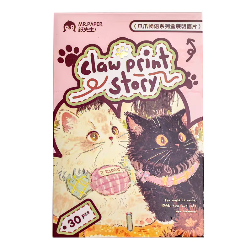 30 Blatt Kawaii Ins Postkarten mit süßen Haustier-Motiven als DIY Scrapbook-Material in Multicolour - Bild 5
