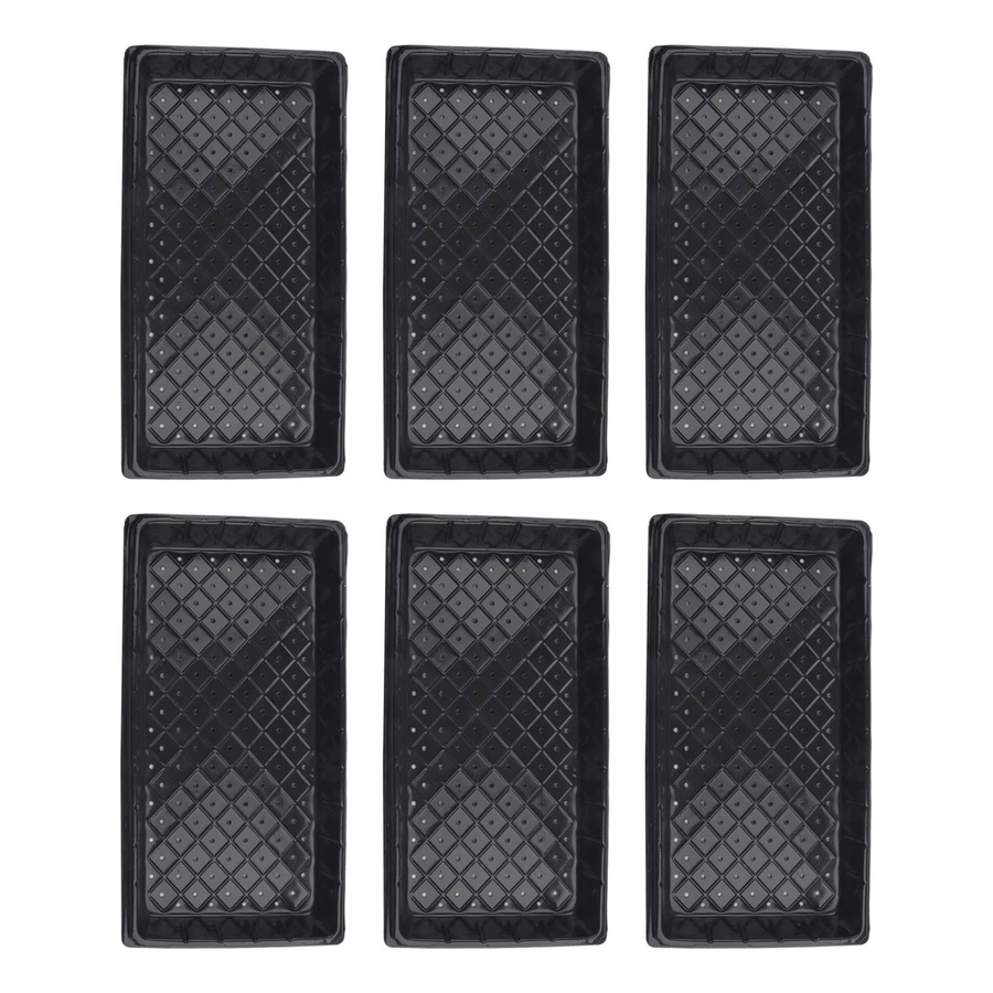 6er Set Vibratite Keimtabletts aus Kunststoff in Schwarz für die Pflanzenanzucht im Gewächshaus - Bild 4