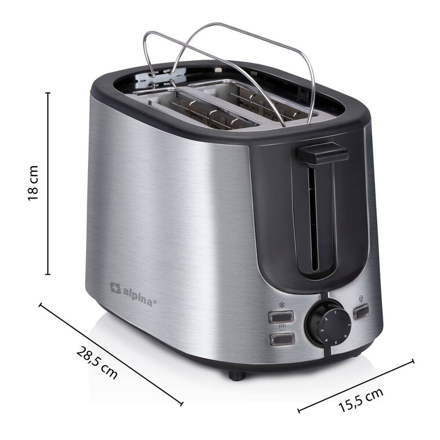 Alpina Toastautomat aus Edelstahl in Silber - Bild 2