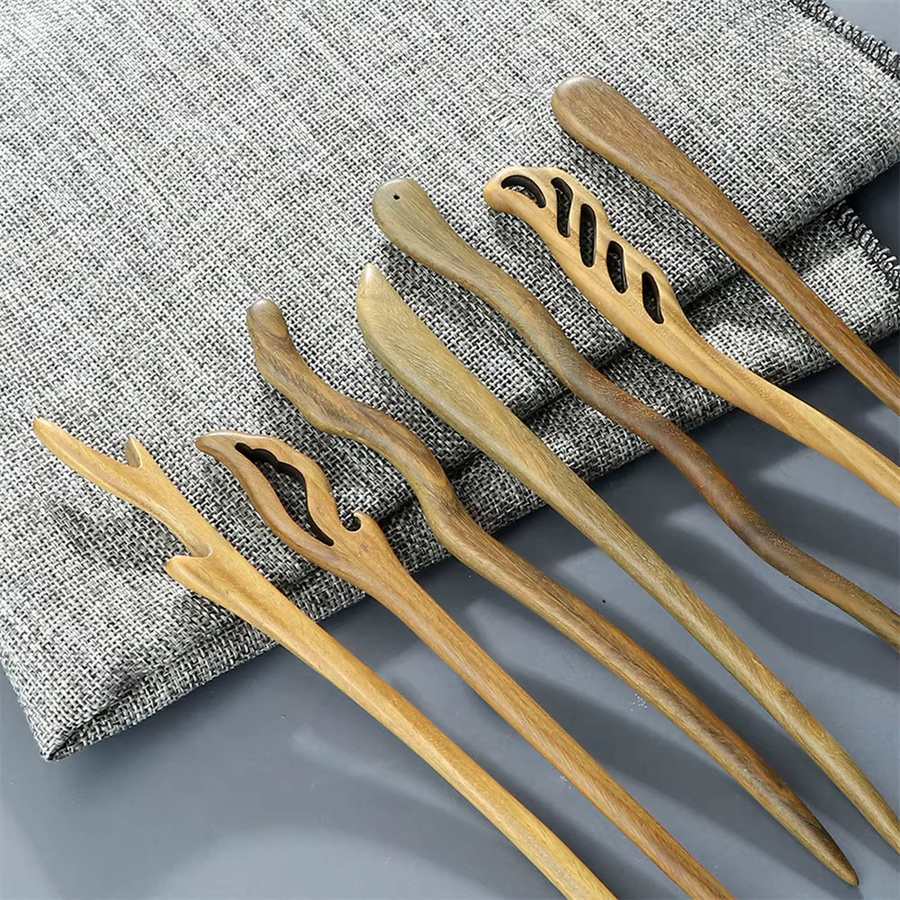 Morandiy Haarnadel, Sandelholz, Grün, Damen - Bild 2