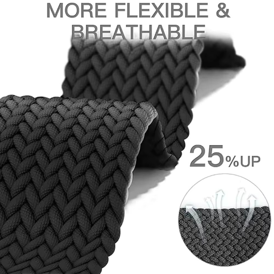 Huawei Uhrenarmband Nylon, Schwarz, Unisex - Bild 6