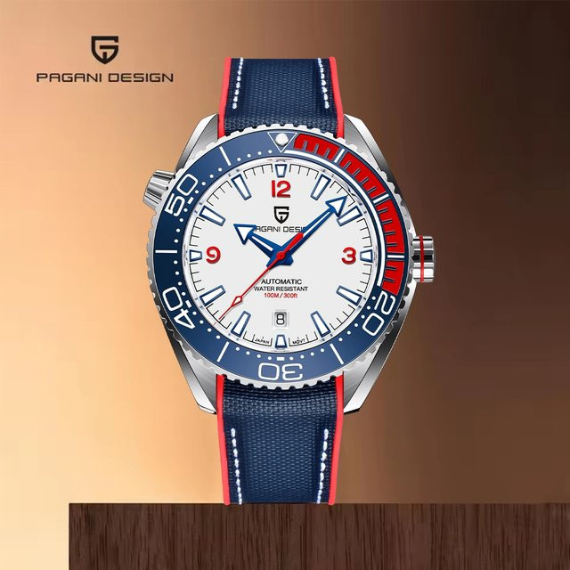 Pagani Design Armbanduhr, Automatik, Edelstahl, Saphirglas, 42 mm, Herren - Bild 1
