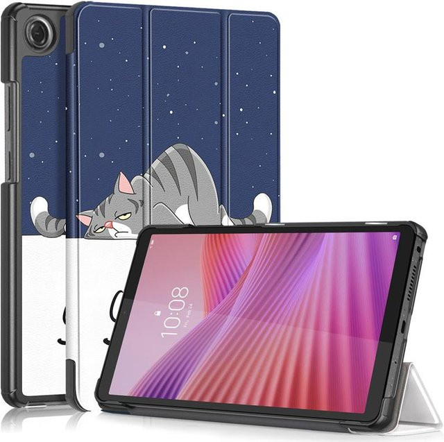 Lenovo Tab One 8.7 Magnetische Lederhülle in Blau - Bild 1