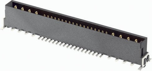 HARTING Messerleiste 280St. aus Messing in Schwarz - Bild 1