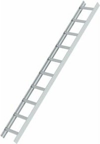 Günzburger Aluminium-Dachleiter mit 10 Sprossen in Silber, Rot, Braun oder Anthrazit - Bild 1