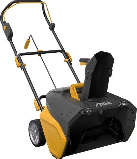 Stiga ePower Akku-Schneefräse Push in Gelb mit 48 Ah Akku und Ladegerät, Arbeitsbreite: 50 cm - Bild 1