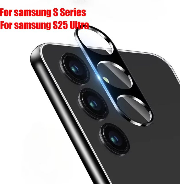 Set aus gehärtetem Glas Kamera-Schutzfolien für Samsung Galaxy S25 Ultra, S25 FE, S25 Plus, S24, S23, S22, S21, S20 in Transparent - Bild 1