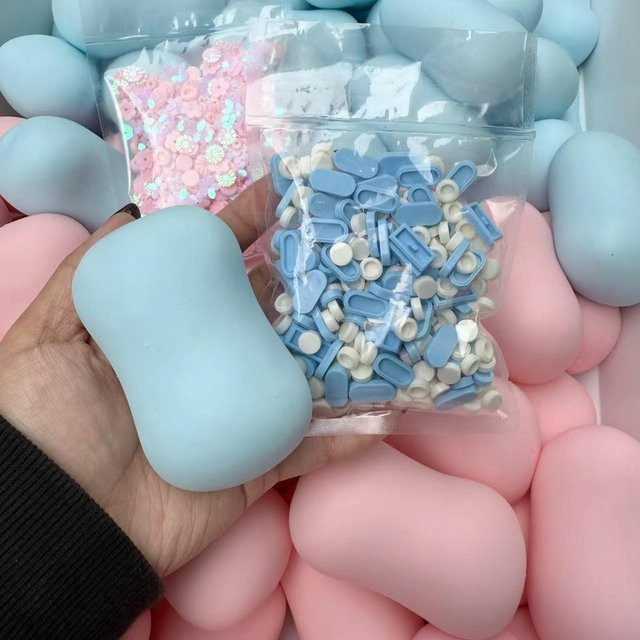 Modisches knuspriges squishy Seifen-Spielzeug, blau - Bild 1