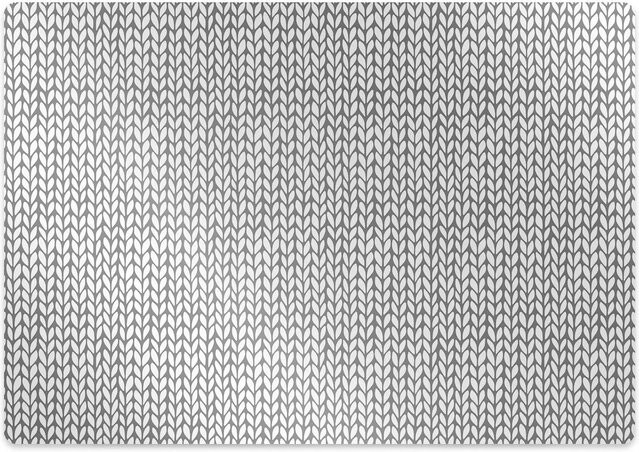 Tulup Bodenschutzmatte Fischgrätmuster in Weiß, B/T: 100 x 70 cm, Stuhlmatte für Hartböden und Bürostuhlunterlage - Bild 1