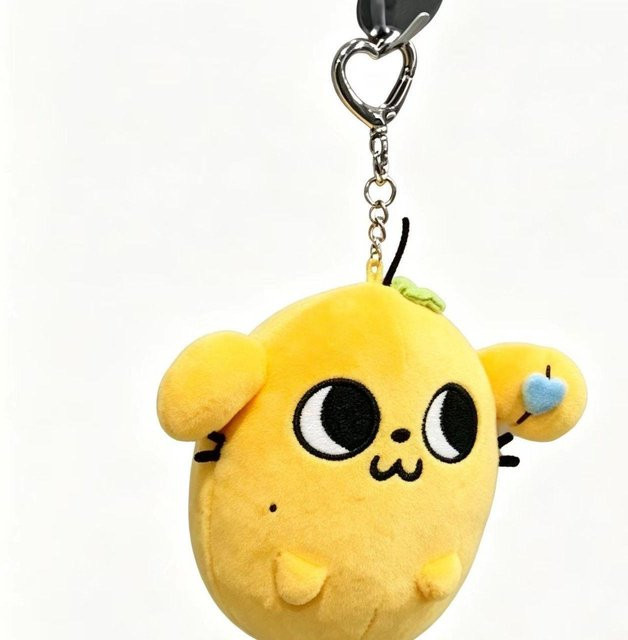 AND2BLE Schlüsselanhänger Plüsch, 12cm, Yellow, Unisex - Bild 1