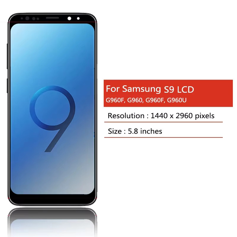Samsung S9 LCD Display Ersatz mit Rahmen und Touchscreen in Schwarz für G960 G960N G9600 G960U Modelle - Bild 2
