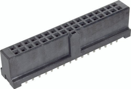 HARTING Federleiste 09195347824 in Schwarz mit 2 Reihen - Bild 1