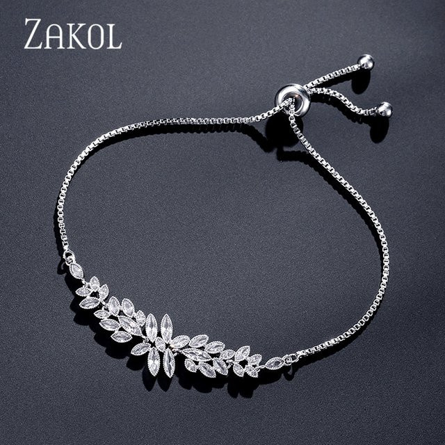 Zakol Mode Armband, Silber, Messing, Zirkonia, Unisex - Bild 1