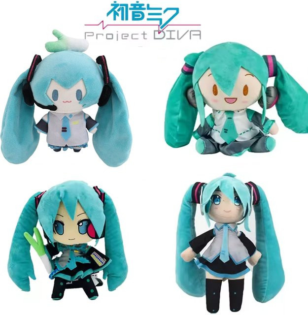 Bandai Hatsune Miku Fufu Plüschpuppe, Blau, Plüsch / Textil - Bild 1
