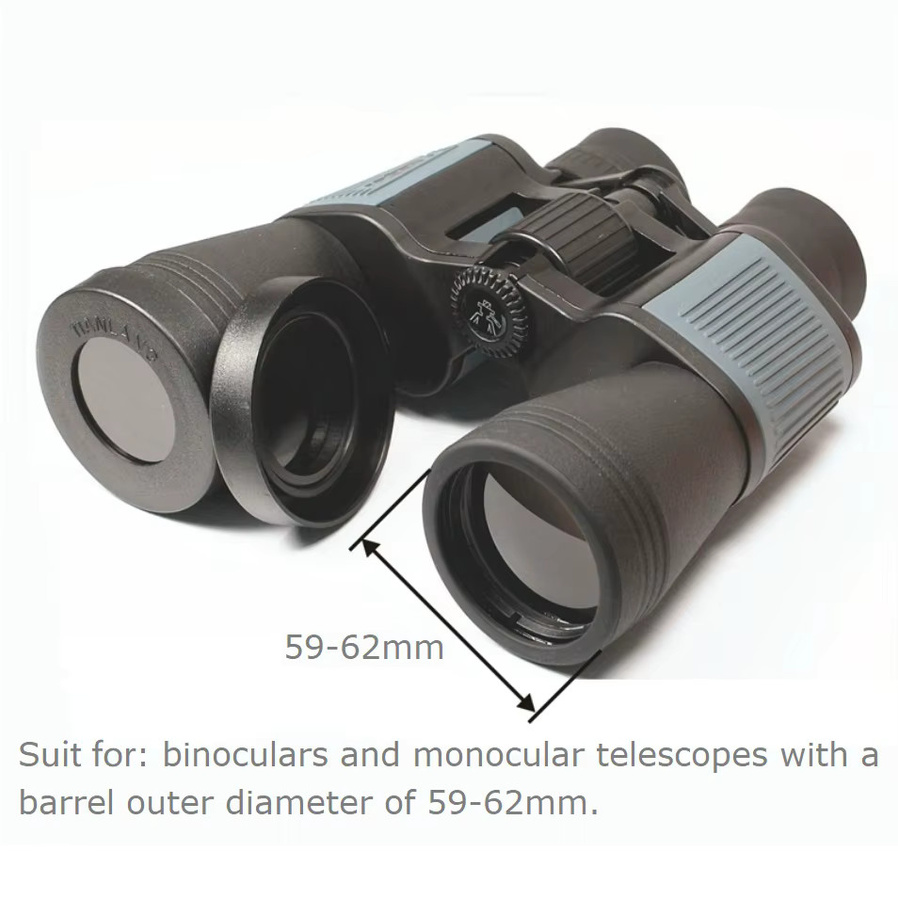 Optic One Astrosolar Solarfilter für Ferngläser und Teleskope, Monokular-Objektiv-Sicherheitsfolie, Schwarz, 50-60 mm - Bild 1