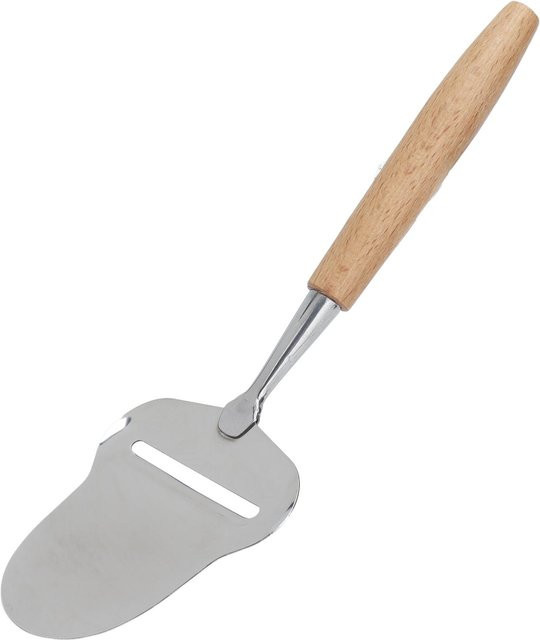 mfySpace Käsespatel aus Edelstahl mit Holzgriff in Beige, einstellbare Dicke, Käsehobel für halbfesten Käse - Bild 1