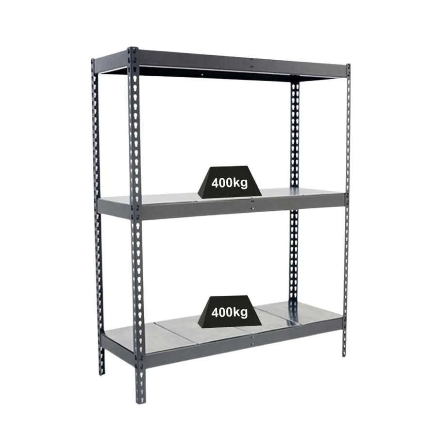 PROREGAL Schwerlastregal Big Metal Yeti Three aus Metall in Grau, H x B x T: 200 x 150 x 60 cm - Bild 2