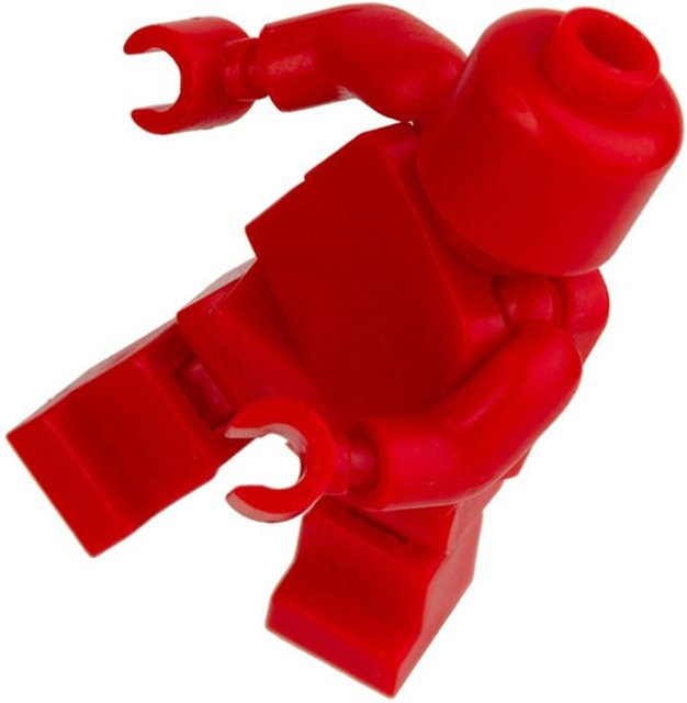 MagicMonkey Mehrgelenk Bewegliche Baustein Minifigur, rot, Einzelfigur - Bild 1