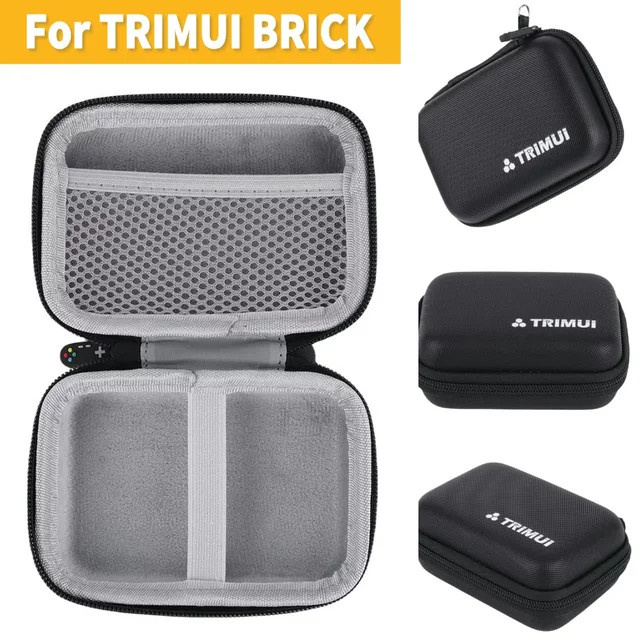 Tragbare Hartschalen-Aufbewahrungstasche für Trimui Brick Handheld-Spielkonsole in Schwarz - Bild 1
