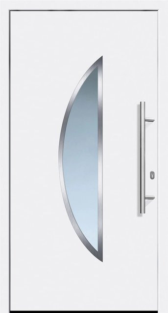Aluminium-Haustür PANTO Modern Weiß Anschlag Rechts B: 110 cm, H: 210 cm - Bild 1
