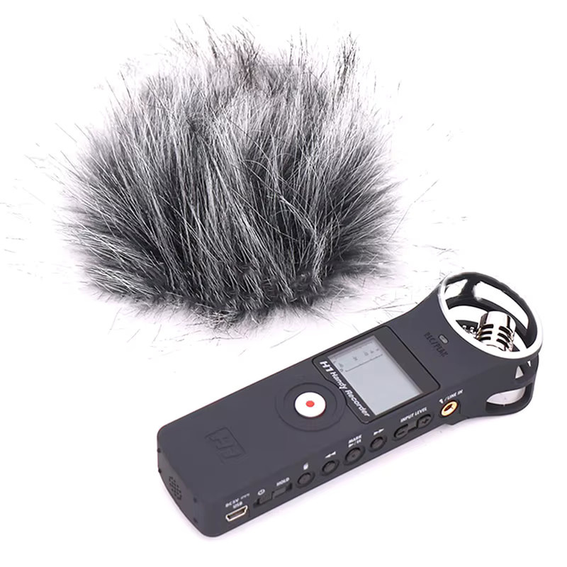 SD&HI Pelziger Windschutz Muff für Zoom H1 und H1n Mikrofon zur Winddämmung - Bild 2