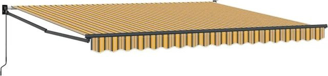 vidaXL Einziehbare Markise Mehrfarbig aus Polyester und Aluminium B/H: 400 x 300 cm - Bild 1