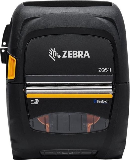 Zebra ZQ511 Etikettendrucker der ZQ500 Serie mit Thermodruck, 203 dpi, USB 2.0, Wi-Fi(ac) und Bluetooth 4.1 LE, Schwarz (ZQ51-BUW000E-00) - Bild 1
