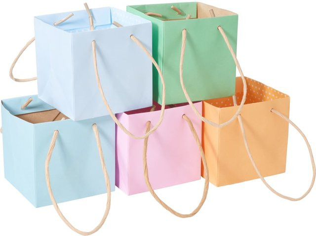 VBS Papiertüten Pastell in Multicolor, 5er-Set für Geburtstag, Taufe oder Hochzeit - Bild 1