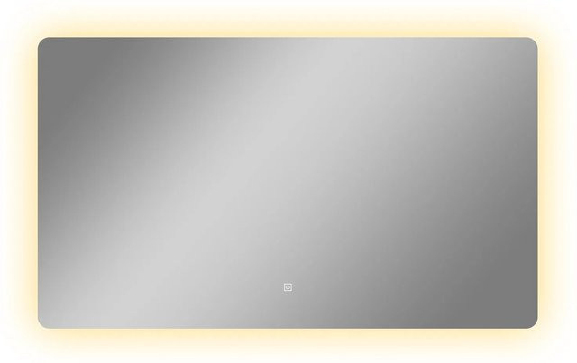 Aica Sanitär Badspiegel mit LED Beleuchtung und Touch Wandschalter, dimmbar in drei Lichtfarben, B: 100 cm, H: 70 cm - Bild 1