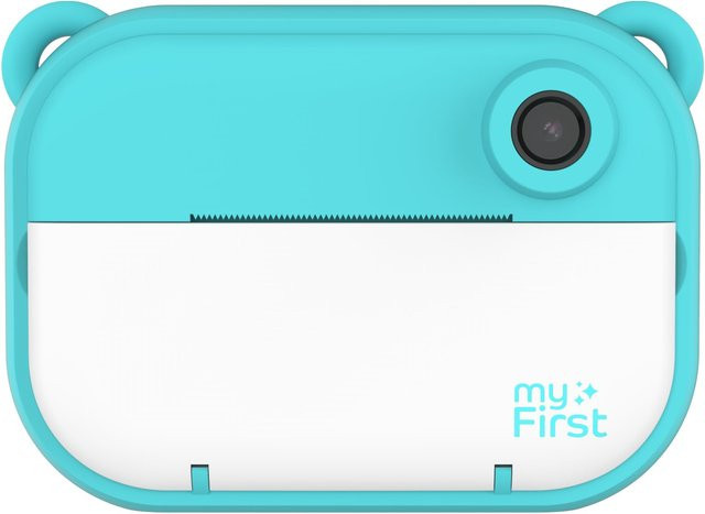 Omi Japan Products meineErste Kamera Insta 2 Sofortbildkamera in Blau mit 12MP Dual-Objektiv und Tintenfreiem Druck - Bild 1