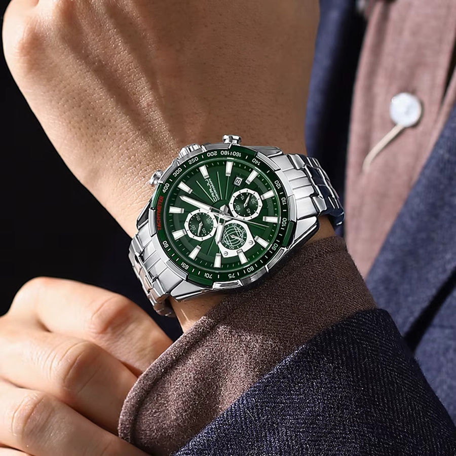 CRRJU Armbanduhr, Quarz, Stahl Band, Herren - Bild 3
