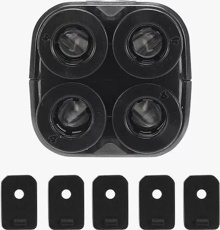Bambu Lab 4-in-1 Filamentrohr-Erweiterungsanschluss in Schwarz für H2, P1, X1 und A1 3D-Drucker - Bild 1