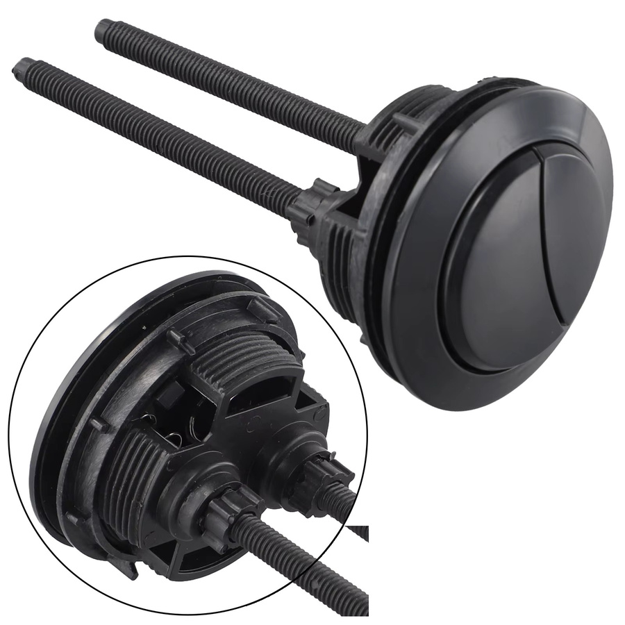 LEENKEA Dual WC-Spültaste in Schwarz für Spülkasten-Reparaturen, runde Spülknopf-Nachrüstung mit 38mm, 48mm oder 58mm Durchmesser - Bild 3