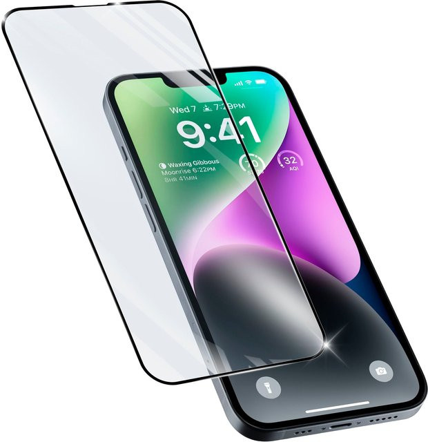 Impact Glass Capsule Schutzglas für Apple iPhone 14 und iPhone 14 Pro in Transparent und Black - Bild 1