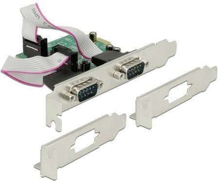 Delock 89641 PCI-Express Schnittstellenkarte mit 2 x Seriell RS-232 High Speed 921K - Bild 1
