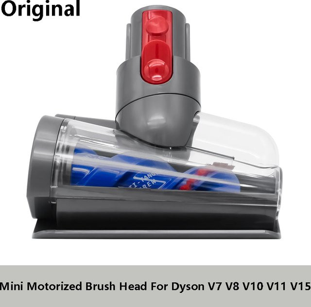QIKUI Mini-Motorbürste für Dyson V7 V8 V10 V11 V15 Staubsauger zur Tierhaar-Reinigung auf Teppichböden, Treppen und Sofakissen aus Kunststoff - Bild 1