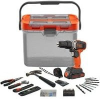 Black+Decker Akku-Schlagbohrschrauber BCKSB02, 18V, Orange-Schwarz - Bild 1
