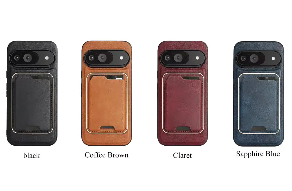 2in1 Business Leder Schutzhülle mit Magnetischem Lademodus und Kartenhalter für Google Pixel 10, 9, 8, Pro und XL in Blau - Bild 6