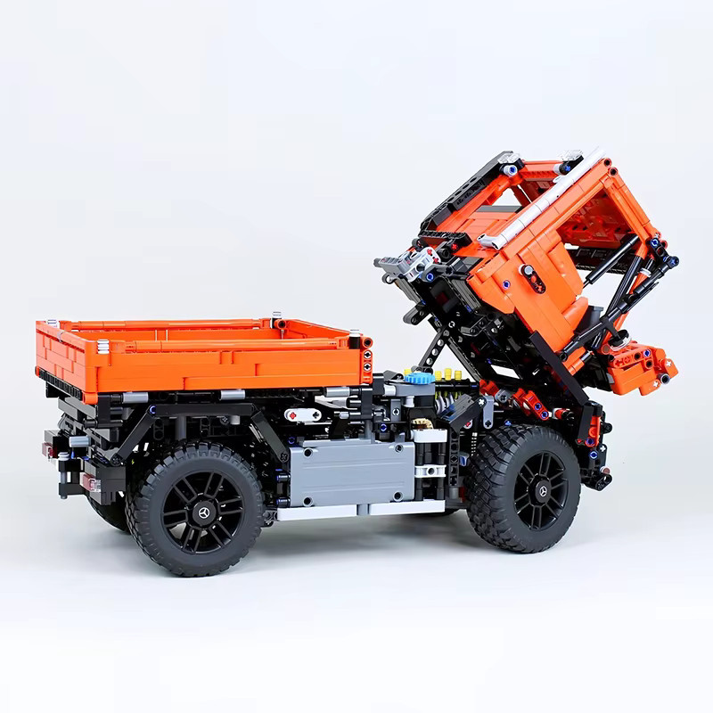 MOCREBRICKS Schwerlast-Allterrain-Nutzfahrzeug, Baustein-Set, Orange - Bild 2