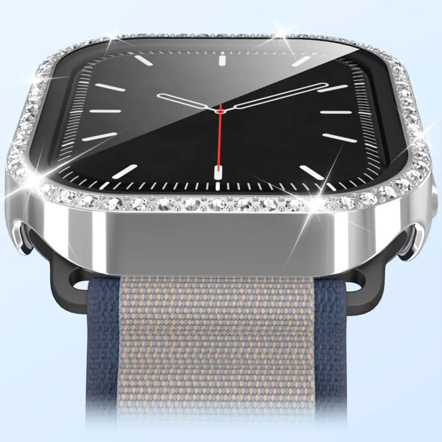 FancyWrist Uhrenzubehör, Abdeckung für Apple Watch 11 10, 42 mm 46 mm, Diamant-Hart-PC-Stoßstange, Displayschutzfolie - Bild 3