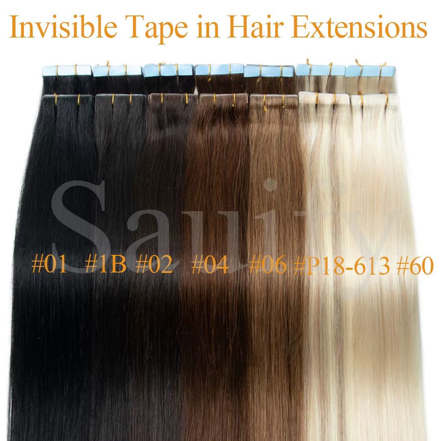 isheeny Tape-In-Haarverlängerungen Echthaar, 10 Stück, Unisex - Bild 6