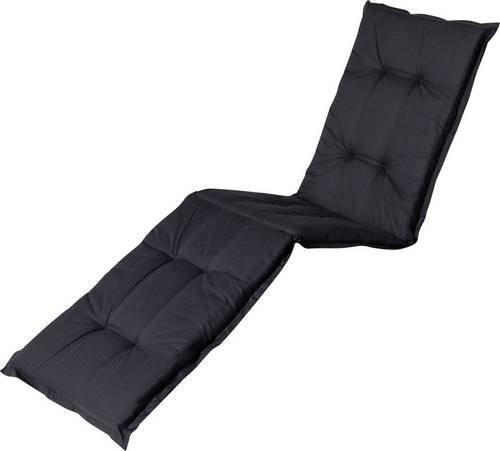 Madison Liegenauflage Basic in Schwarz, B/T: 200 x 65 cm, wetterfest und UV-beständig - Bild 1