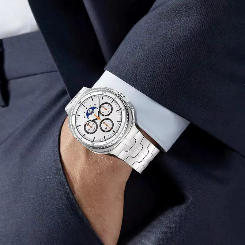 Uhrenarmband Edelstahl, Silber, Unisex, für Samsung Galaxy Watch 8 - Bild 3