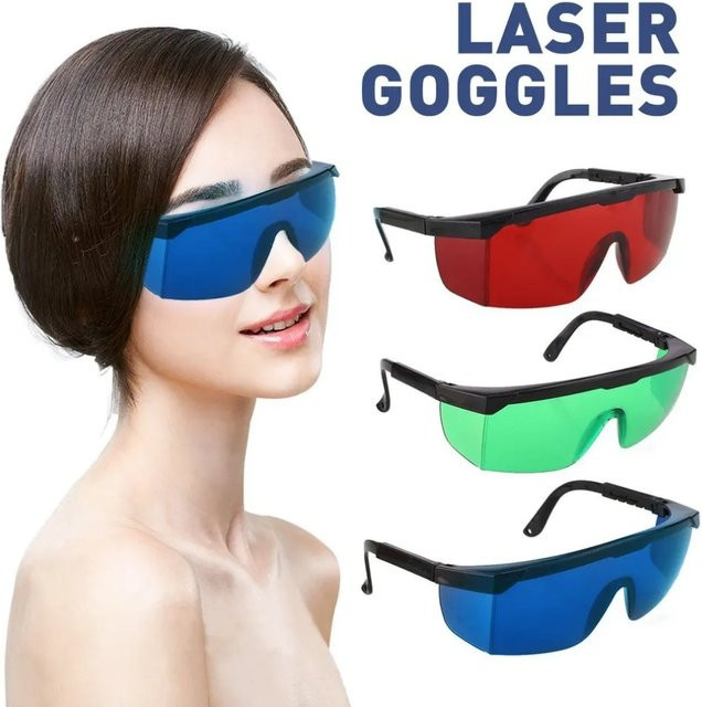 Laser-Schutzbrille für Laser-Level mit verstellbarem Augenschutz in Rot - Bild 1