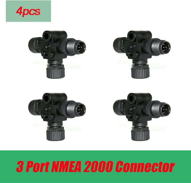 MAIMEIMI NMEA 2000 Konverter Marine Kabeladapter 3-Port-Multiport-T-Stecker in Schwarz - Bild 1