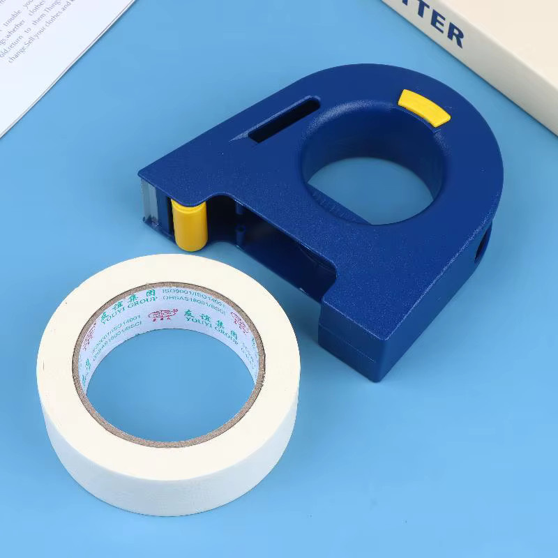 Manueller Masking-Tape-Spender in Blau als Applikator-Werkzeug für Wandmalerei, Abdichten und Hausrenovierung - Bild 3