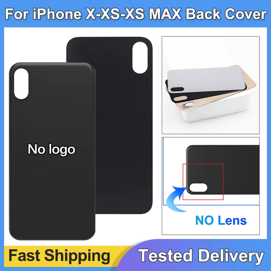 Apple Ersatz Gehäuseabdeckung Glaspanel für iPhone X, iPhone XS und iPhone XS Max in Schwarz oder Weiß - Bild 2