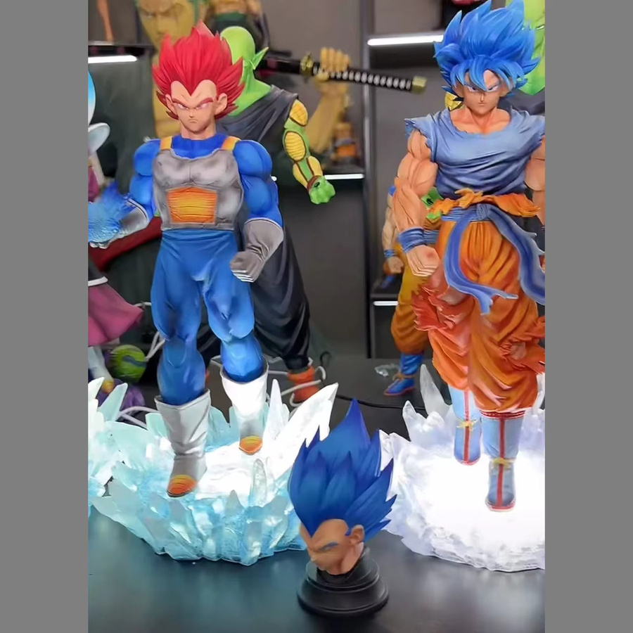 Bandai Dragon Ball Z Majin Vegeta Figur, Actionfiguren, mit LED-Basis - Bild 2