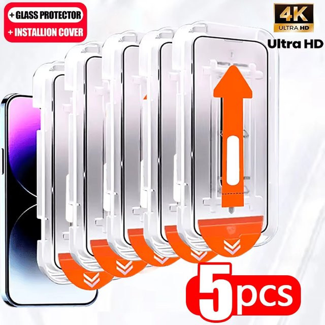 Gehärtetes Glas Displayschutzfolie mit oleophober Beschichtung für Samsung Galaxy S26 Rand, S25 Ultra, S24 FE, S23 und S22 Plus, transparent - Bild 1