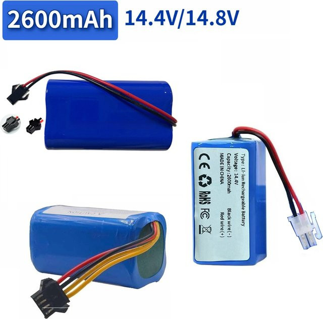 Lithium-Akku 2600 mAh für ILIFE A4 Conga Excellent 990 und Haier Xshuai HXS-C3 Roboterstaubsauger, 14,4 V / 14,8 V - Bild 1
